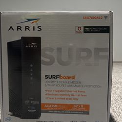 High Speed Arris Cable modem and Wi-Fi Router Combo 