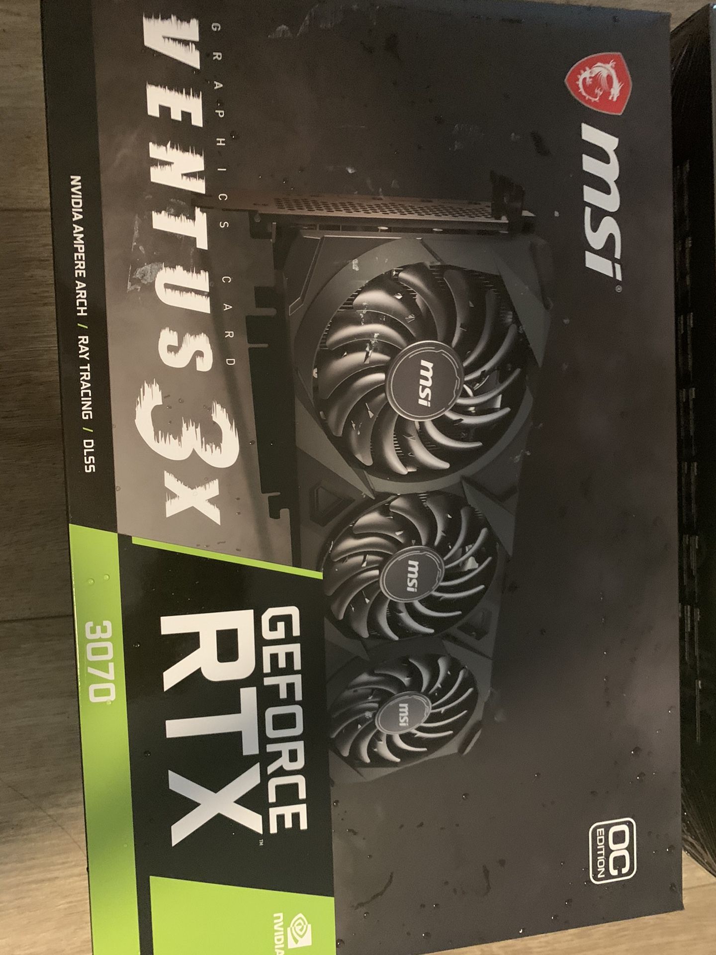 IN HAND** MSI GeForce RTX 3070 DirectX 12 RTX 3070 VENTUS 3X OC 8GB