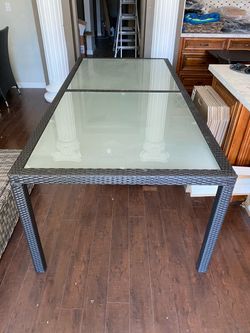 patio furniture large dinning table can seat up to 8