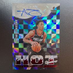 2022-23 Nba Hoops Anfernee Simons Auto 11/25