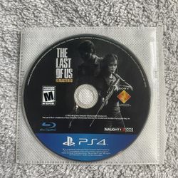 THE LAST OF US REMASTERED PS4 DISC