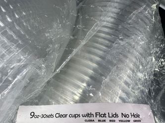9 OZ Cups/lids Total 30