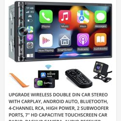 7” HD Touch Screen Bluetooth Radio With Front And Back Camera