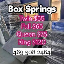 Box Springs  Twin box Full box  Queen box  King box  Bases para colchon  Box spring 