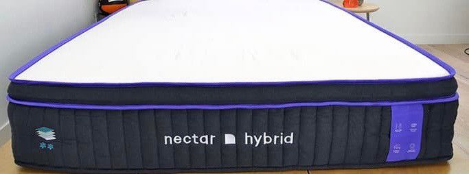 Like New Nectar Hybrid Full Size Mattress- Box Spring And Frame Optional 