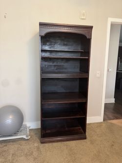 BEAUTIFUL ARCHED BOOKCASE SOLID WOOD