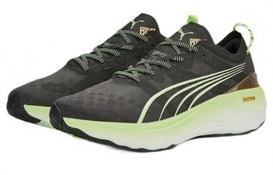 Puma ForeverRun Nitro - Black/Light Mint - Men's Size 8.5 - 377757 07