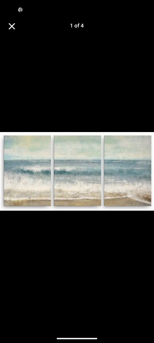 "Beach Memories" by Norman Wyatt - 3 panels 12"x 18" each ***NEW***