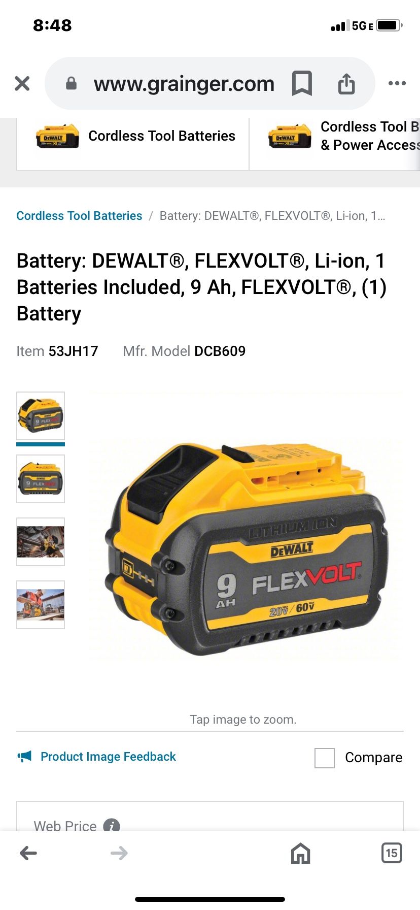 Pick Up Only De Walt Battery