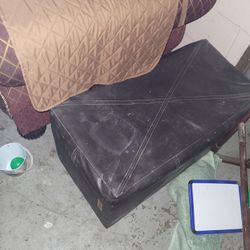 Leather Storage Ottoman Not Free 5