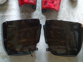 OEM taillights, tinted headlights, and headrests