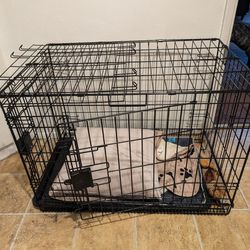 Dog Kennel Cage Crate 30 x 18 x 20