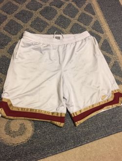 Nike NBA White Stitched Cleveland Cavaliers Men's Basketball Shorts