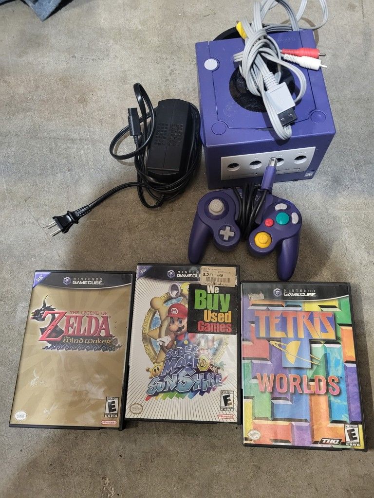 Purple Nintendo Game Cube
