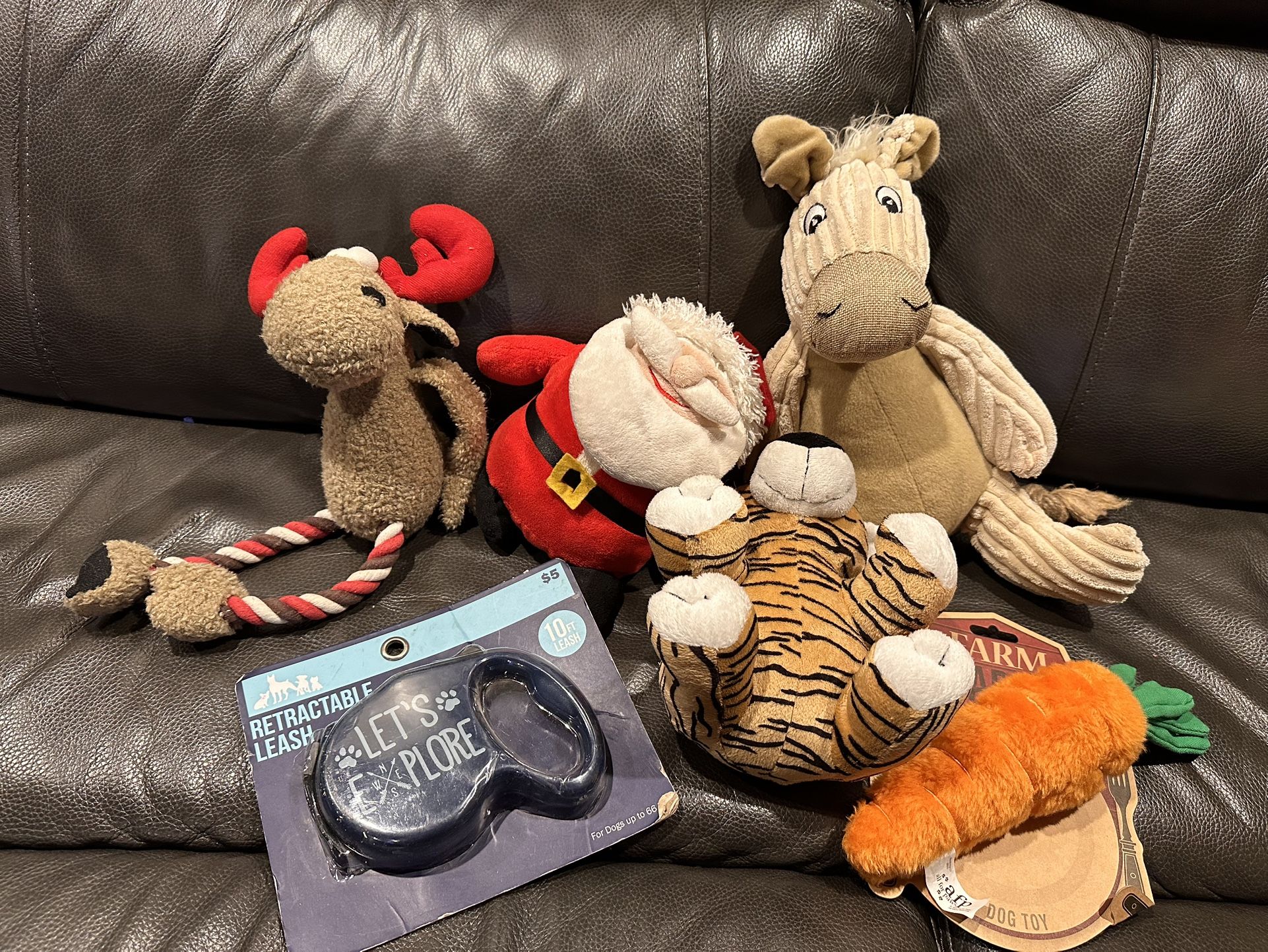 $15 Dog Toy And Retractable Leach