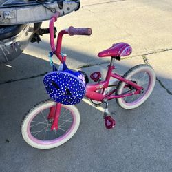 Pink Disney Princess 16 inch Bike w Helmet