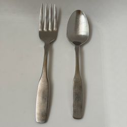 2pc Oneida Paul Revere Salad Fork / Teaspoon Stainless Community Premier Satin