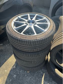 BRZ OEM 17 Inch wheels with fresh tires