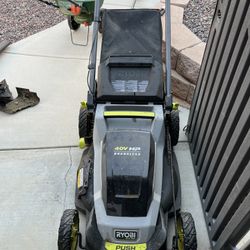 Ryobi 40v Hp Lawn Mower W/ Battery 