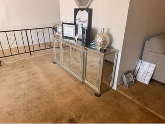 Mirror living room cabinet