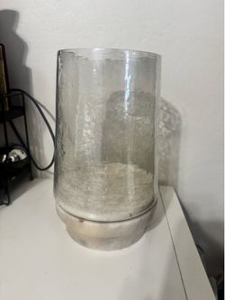 Glass Hurricane Candle Holder