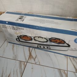 New Trible Slow Cooker Buffet And Serve