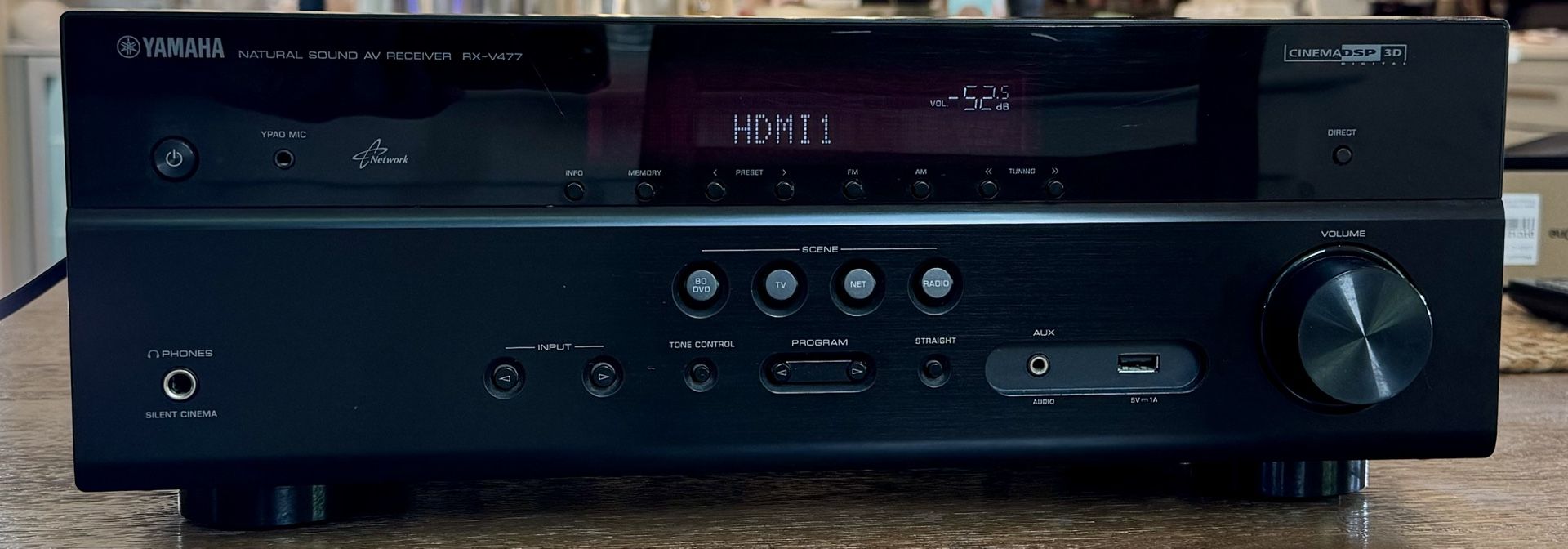 Yamaha RX-V477 5.1 Channel Home Theater AV HDMI Stereo Receiver