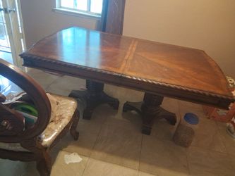Elegant dining table 2 chairs