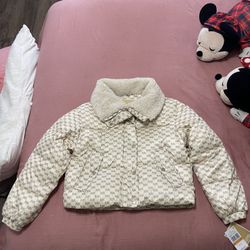 Michael Kors Beige Women Puffer Jacket Size S 