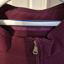 Scrub Jacket Burgundy 