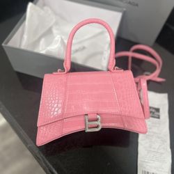 Balenciage Crocodile Embossed  Handbag 