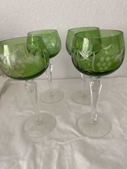 Cristal Vintage Wine Glasses