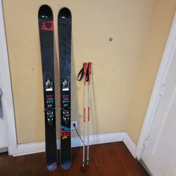 4FRNT YLE 177cm Skys With Salomon Bindings And Poles