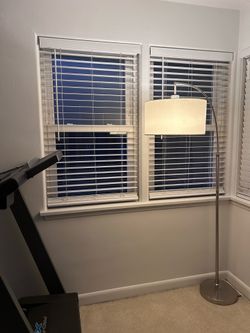 Pair of 2” faux wood blinds