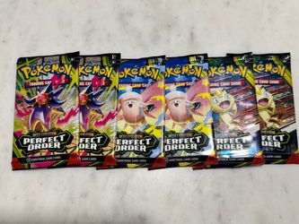 Pokémon TCG Mega Evolution Perfect Order Booster Packs x6