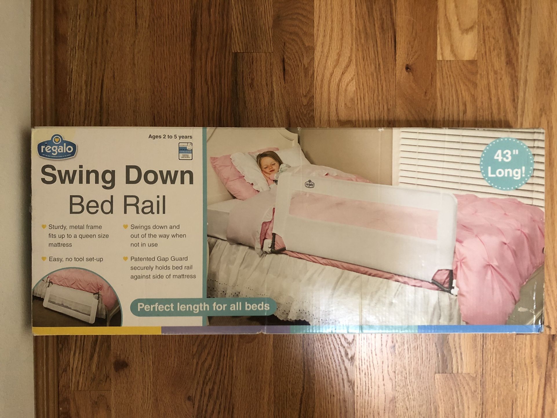 New! Regalo Swing Down Bed Rail