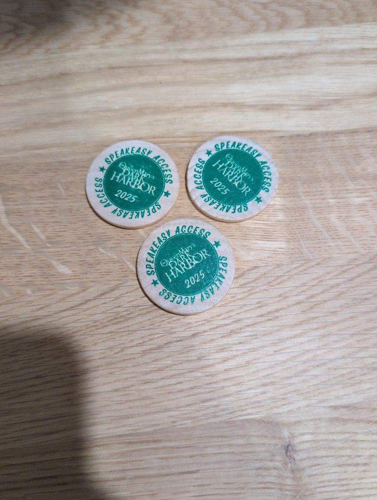 Queen Mary Dark Harbor Speakeasy Tokens