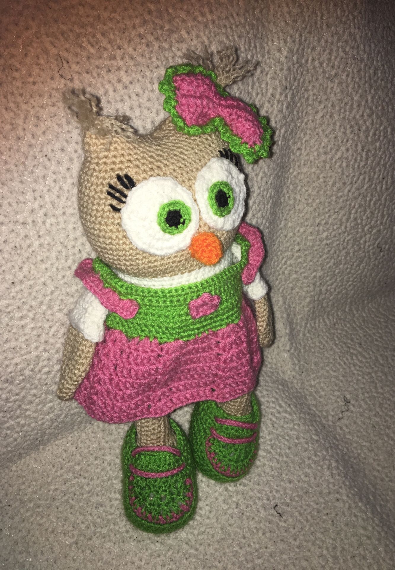 Cute small owl doll hand made