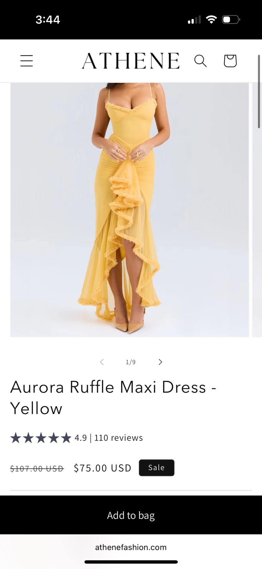 Yellow Ruffle Dress-perfect for Summer!