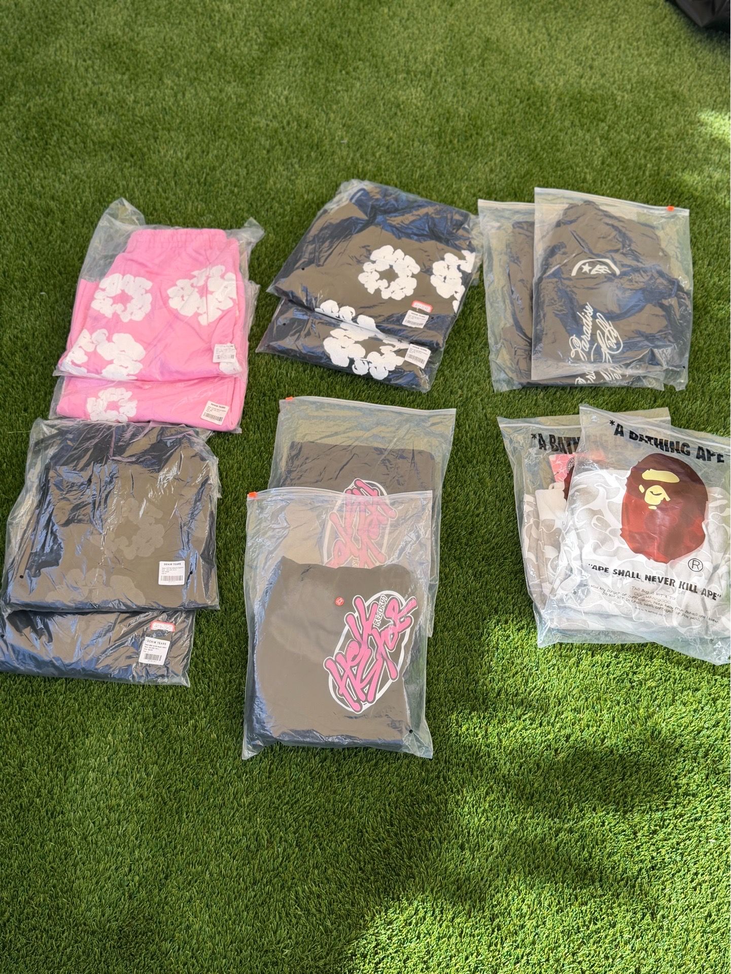 Hellstr , Denim tears , Bape