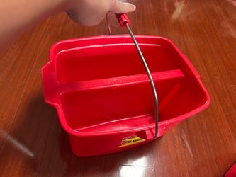Rubbermaid Red Double Bucket with Handle