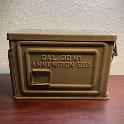 WWII US Army Ammunition Box Ammo Can M1 .30 Cal Crown Flaming Bomb