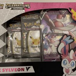 Pokémon Celebrations Dark Sylveon V Collection Box! Pick Up In Margate Or Coral Springs. Cheaper Than You’ll Find Online! Still Factory Sealed!