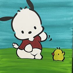 Hand painted art 16 x 20 canvas