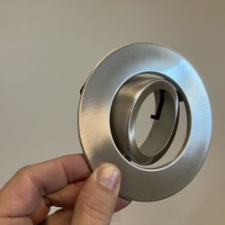 Recessed Lighting Trim, 4” Brushed Metal