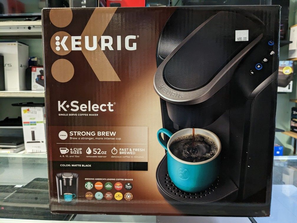 Keurig K-Select Matte Black Single Serve Coffee Maker with