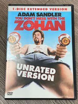 You Don't Mess with the Zohan 2008 unrated DVD version  starring Adam Sandler