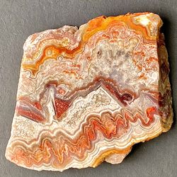 Mexican Crazy Lace Agate from Mexico High Quality Piece Cab Stone Slab Slice 