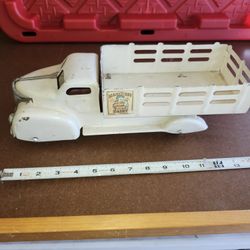 1930's Marx Marcrest Pressed Steel Pure Milk Dairy Toy Truck