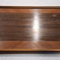 Art Deco Two Tone Walnut Serving Tray
